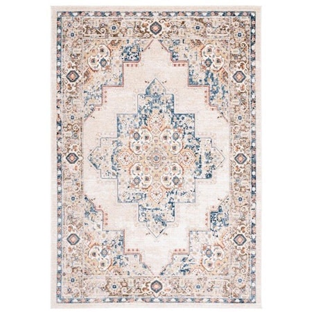 Safavieh 5 x 8 ft. Olympia 208B Power Loomed Rectangle Area Rug Beige & Blue OPA208B-8